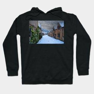 Castle Combe in the snow Hoodie